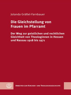 cover image of Die Gleichstellung von Frauen im Pfarramt